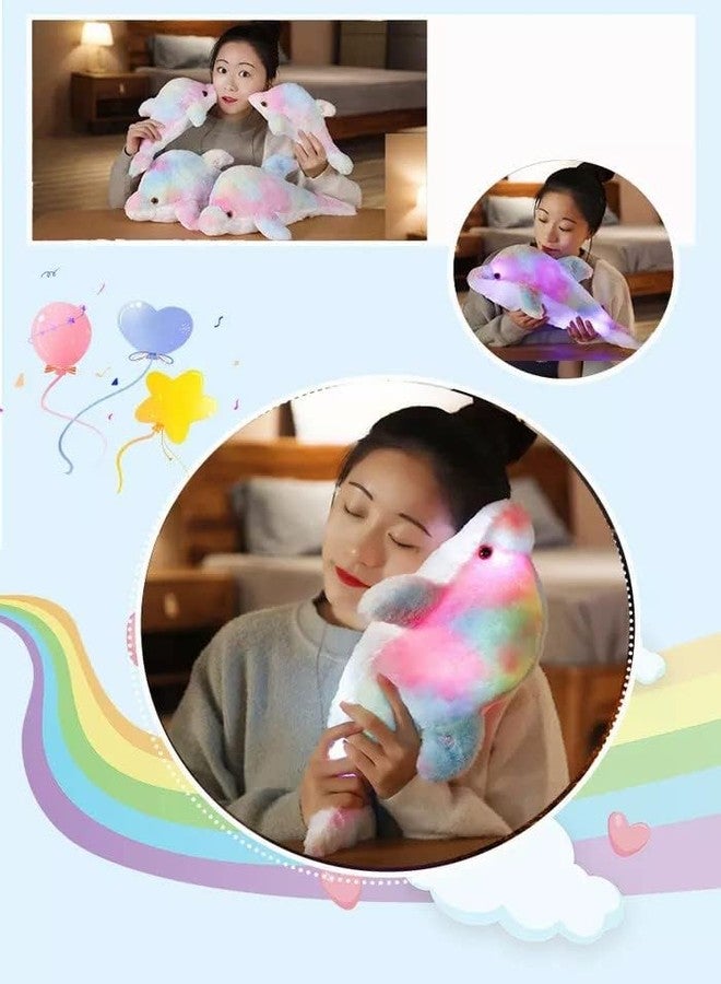 RVA Dolphin Plush Pillow Rainbow Soft Toy for Baby Girl and Boy Animal Stuffed Soft Plush Toys for Kids Home Decor Boys/Girls Birthday Gifts Toys (Size 35 cm) - Image 4
